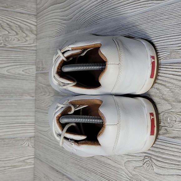 True Linkswear Stealth All White Leather Golf Shoes, Men's 10 - Picture 5 of 14